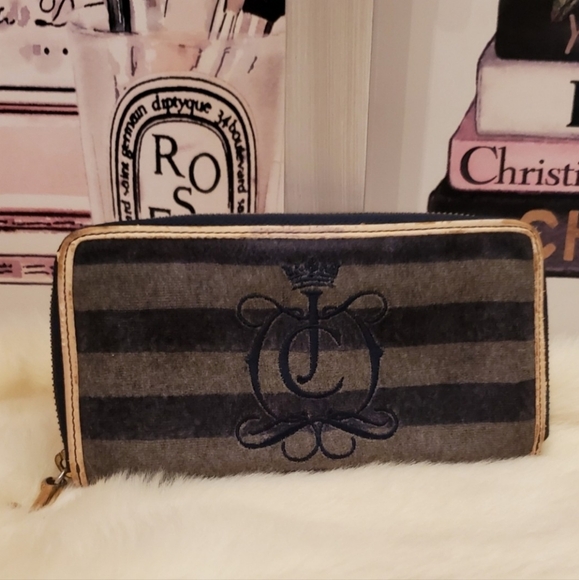 Juicy Couture Pink & Grey Daydreamer Handbag with Matching Wallet! *Vintage* - Picture 10 of 12